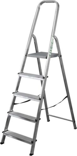 HÁZTARTÁSI ALU LÉTRA, 8 FOKOS(7+1 FELLÉPŐ), 150 KG TEHERBÍRÁSSSAL, STALCO PREMIUM